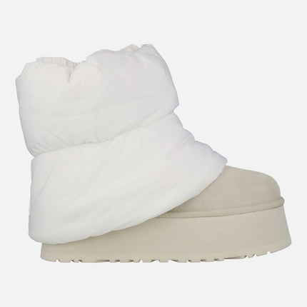 Botas UGG Classic Mini Dipper Puffer white ceramic