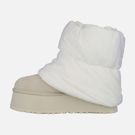 Botas UGG Classic Mini Dipper Puffer white ceramic