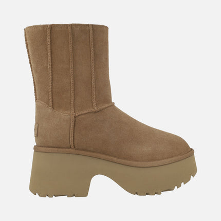 Boots with heel and platform Ugg Classic Twin Seam New Heights chesnut