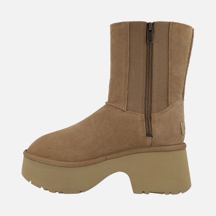 Boots with heel and platform Ugg Classic Twin Seam New Heights chesnut