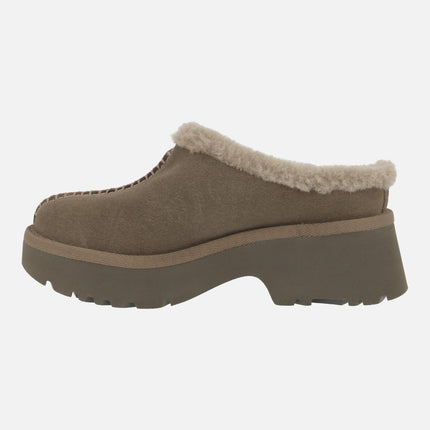 Zuecos con tacón y plataforma Ugg New Heights Cozy Clogs