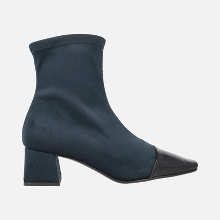 Water Repellent elastic fabric booties with a sharp toe Laura