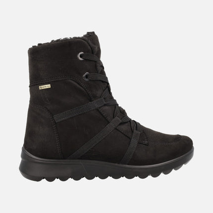 Botines negros de cordones con membrana Gore-tex