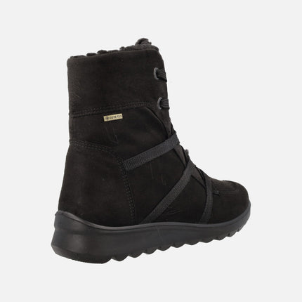 Botines negros de cordones con membrana Gore-tex