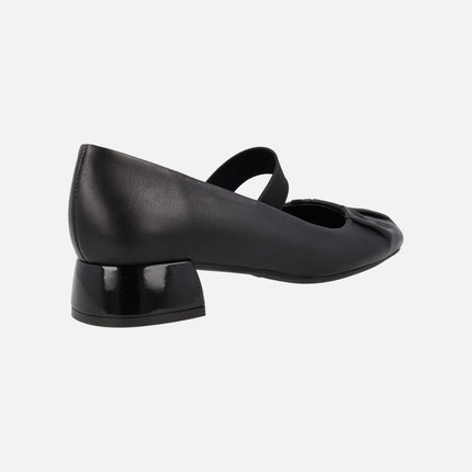 Palmerston heeled ballerinas with elastic to the instep