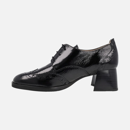 Hispanitas Derby Milan patent leather laced shoes