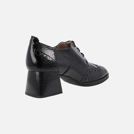 Hispanitas Derby Milan patent leather laced shoes