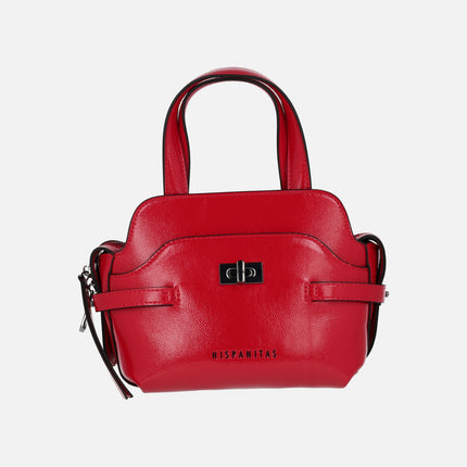 Bolsos de mano en acabado charol Hispanitas