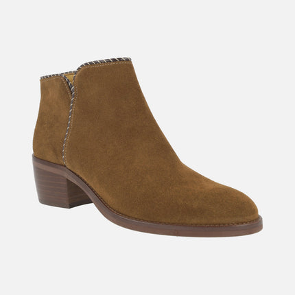 Low heeled booties Dakota Dkt 40 in brown suede