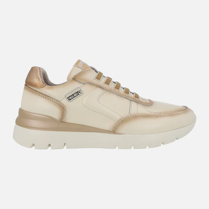 Leather Sneakers with Elastic closure Cantabria