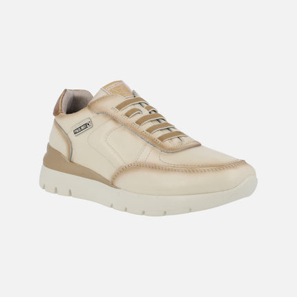 Leather Sneakers with Elastic closure Cantabria