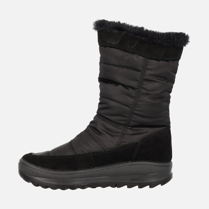 Low gore-tex boots in nylon fabric and suede leather