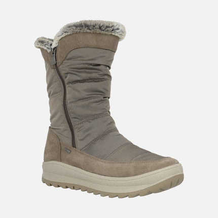 Low gore-tex boots in nylon fabric and suede leather