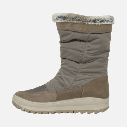 Low gore-tex boots in nylon fabric and suede leather