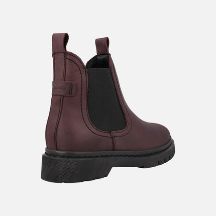 Chelsea booties in Burgundi leather from Tamaris