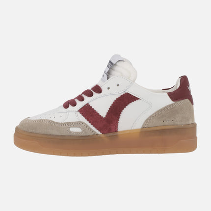 Seul sneakerrs leather and suede in red