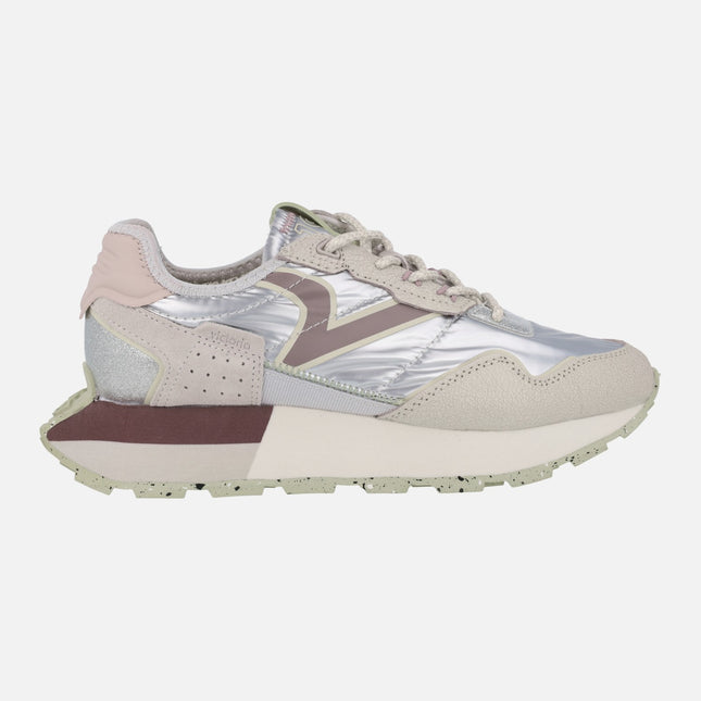 Victoria Wing Sport Chic Silver Sneakers