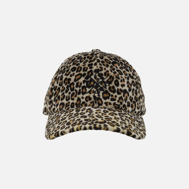 Popa caps in leopard fabric