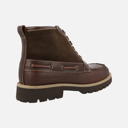 Astral men's boots nautical style in brown combined