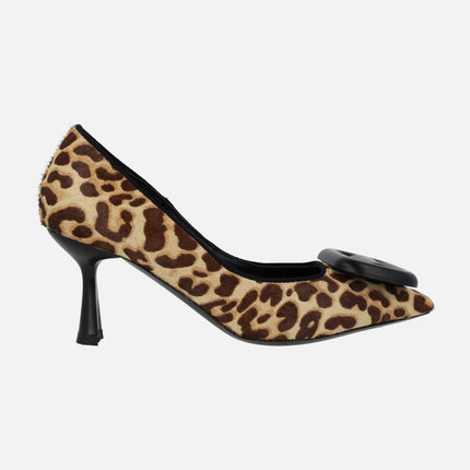 Tuc-P leopard animal print pumps