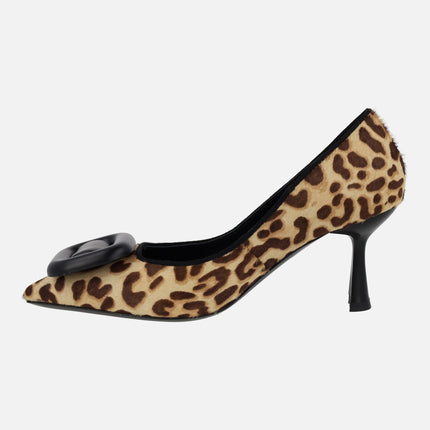 Tuc-P leopard animal print pumps