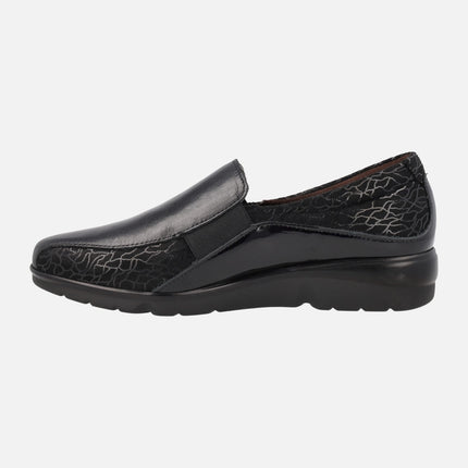 Comfort shoes for women in combined Black