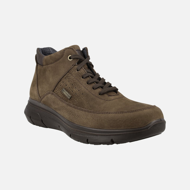 Botas para hombre en nobuck marrón con membrana Waterproof