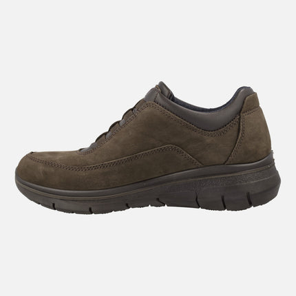 Nubuck leather sneakers with Waterproof inner lining