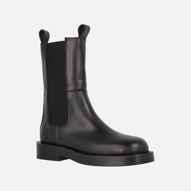 Black leather chelsea boots Eloise