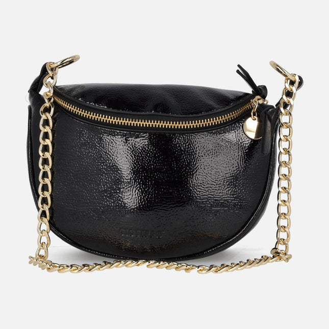 Tibirke Gioseppo bags in patent leather with chain handle