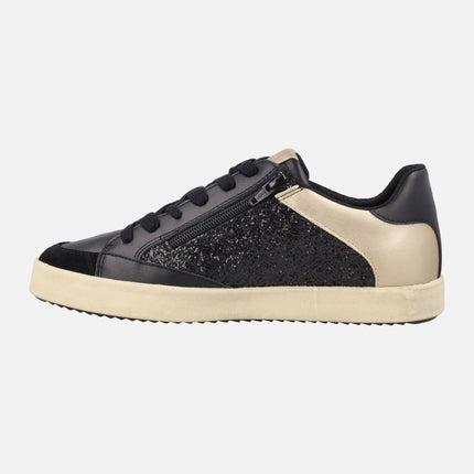 Zapatillas deportivas Blomiee en combinado negro y oro