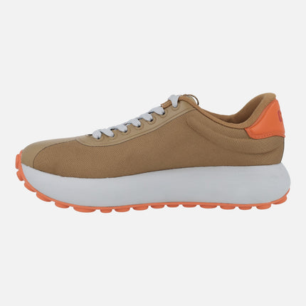 ATHENS Pelotas sneakers IN COMBINED BROWN AND ORANGE