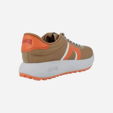 ATHENS Pelotas sneakers IN COMBINED BROWN AND ORANGE