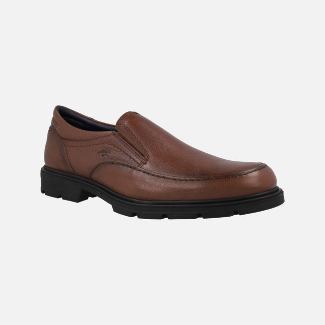 Mocasines en piel cuero para hombre con elásticos Fredy F1606