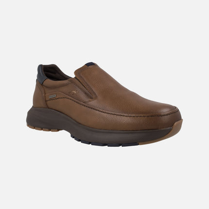 Mocasines de piel para hombre con membrana Fluchos tex