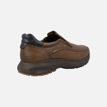 Mocasines de piel para hombre con membrana Fluchos tex