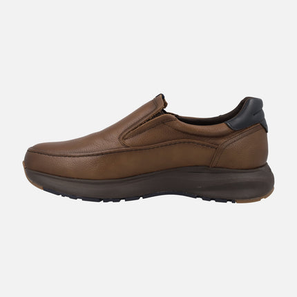 Mocasines de piel para hombre con membrana Fluchos tex