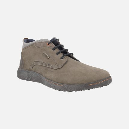 Botines de nobuck con cordones y membrana WINDTEX