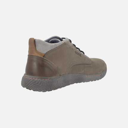 Botines de nobuck con cordones y membrana WINDTEX