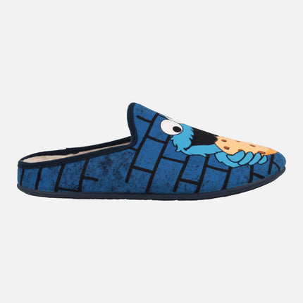 Zapatillas de casa para hombre con dibujo del Monstruo de las Galletas