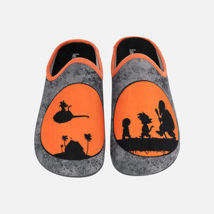 Zapatillas de casa para hombre Bola de Dragón en combinado naranja