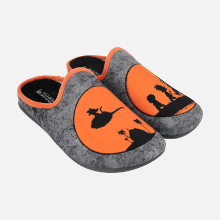 Zapatillas de casa para hombre Bola de Dragón en combinado naranja