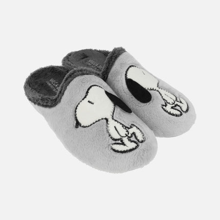 Zapatillas de casa descalzas con dibujo de Snoopy