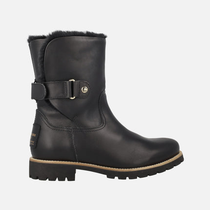 Botas negras para mujer Felia Trav B3 con forro de pelo