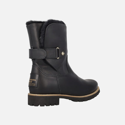 Botas negras para mujer Felia Trav B3 con forro de pelo