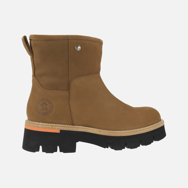 Botas de piel nobuck con forro de pelo Laia