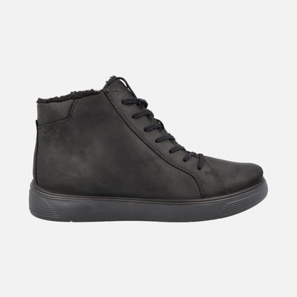 ECCO Street Tray Mid GTX Laced Ankle Boots with Goretex membrane