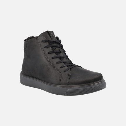 ECCO Street Tray Mid GTX Laced Ankle Boots with Goretex membrane