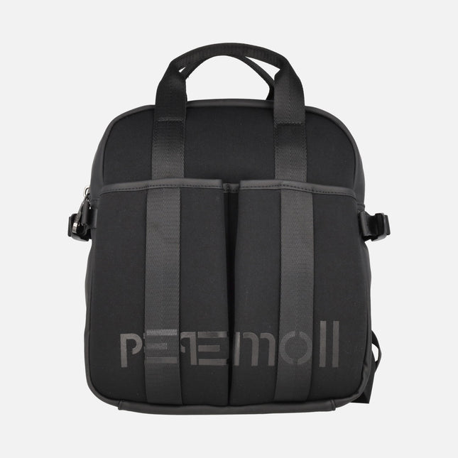 Pepe moll backpacks with pockets and frontal logo