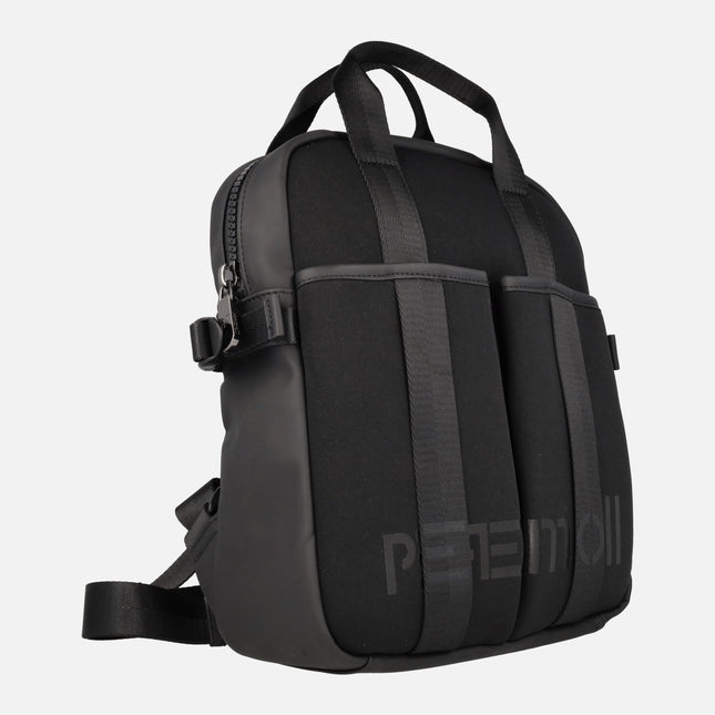 Pepe moll backpacks with pockets and frontal logo